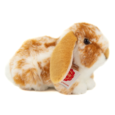 Teddy HERMANN® Peluche lapin de garenne tacheté brun clair/blanc, 23 cm