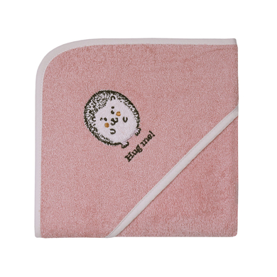 Levně WÖRNER SÜDFROTTIER Koupelnová osuška s kapucí ježek růžová