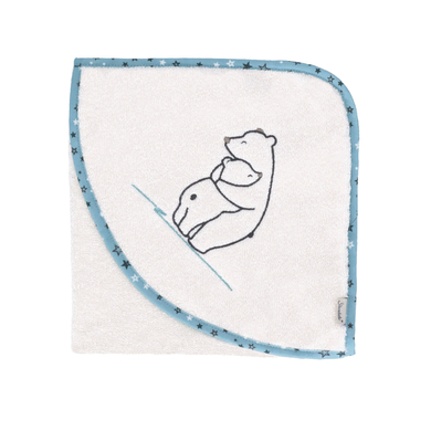 Sterntaler Cape de bain enfant Elia écru 80x80 cm