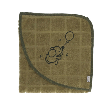 Image of Sterntaler Asciugamano da bagno con cappuccio 80 x 80 cm Eddy - verde scuro059