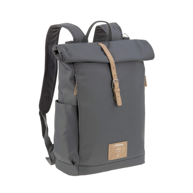 LÄSSIG Sac à langer dos Rolltop Backpack anthracite