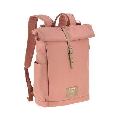 LÄSSIG Sac à langer dos Rolltop cannelle