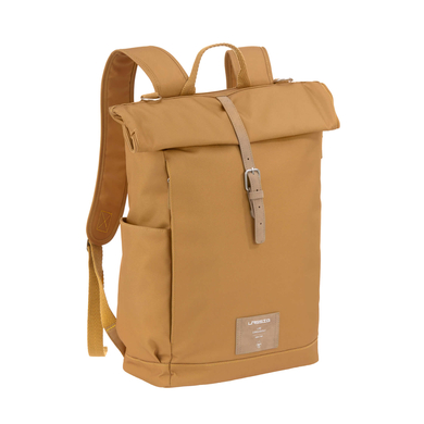 LÄSSIG Sac à langer dos Rolltop curry