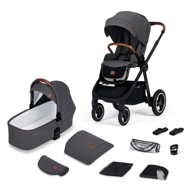 Kinderkraft Combi kinderwagen EVERYDAY 2 in 1 donkergrijs black frame