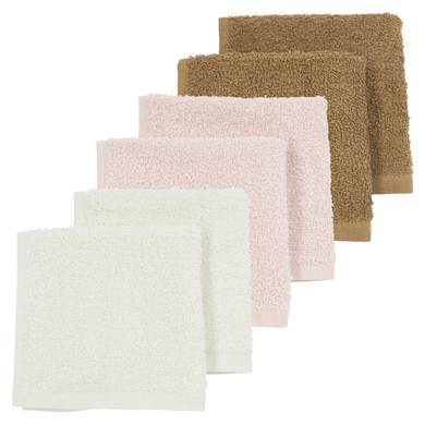 MEYCO Langes enfant blanc/rose/brun lot de 6