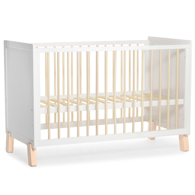 Kinderkraft Lit à barreaux NICO bois blanc 124x66 cm