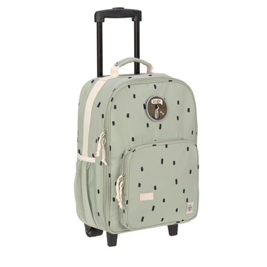 LÄSSIG Trolley Happy Print s light olive