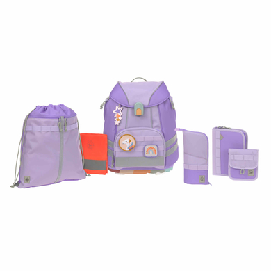 Image of LÄSSIG Set zaino scuola Flexy Unique violet/lavander, 7 pezzi059