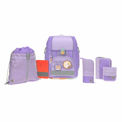 LÄSSIG Set de cartables 7 pièces Boxy Unique violet/lavender