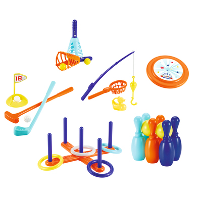 ecoiffier Coffret jeux plein air enfant sport 6en1 179