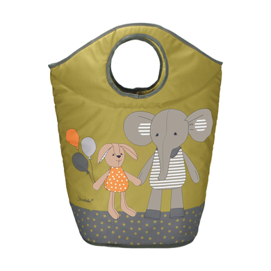 Sterntaler Panier de rangement enfant Eddy + Happy vert foncé
