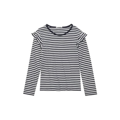 TOM TAILOR T-shirt à manches longues off white navy