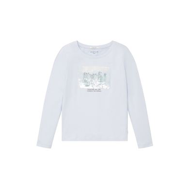 TOM TAILOR T-shirt à manches longues Arctic Blue
