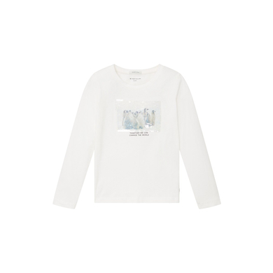 TOM TAILOR T-shirt à manches longues Whisper White