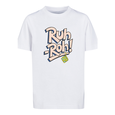 F4NT4STIC T-Shirt Scooby Doo Ruh-Roh Dog Tag weiß