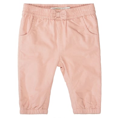 STACCATO Pantalon en velours côtelé pastel rose