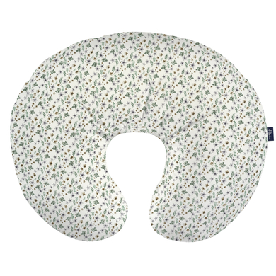 Alvi® Coussin d'allaitement Medium Petit Fleurs vert/blanc