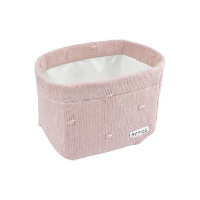 MEYCO Panier pour table à langer mini noeuds rose doux