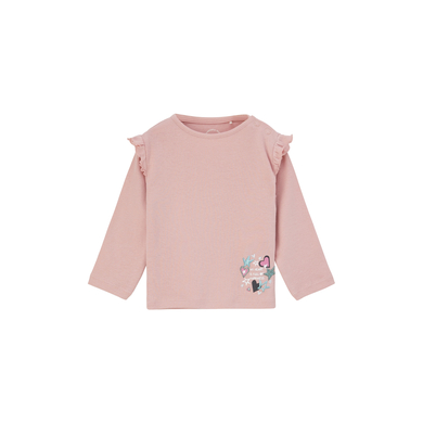 s. Olive r T-shirt à manches longues pêche