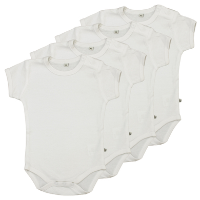 pippi Body enfant manches courtes blanc lot de 4