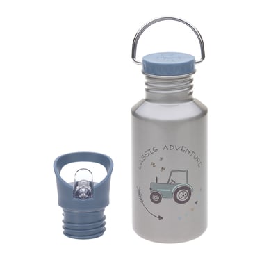 LÄSSIG Biberon in acciaio inox, Adventure Tractor 500 ml