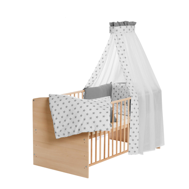 Schardt Lettino completo Classic Line 70x140cm legno/Big Stars Grey