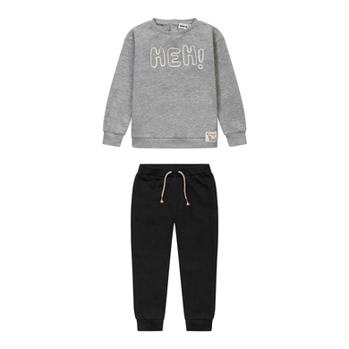 Image of Minoti Set maglione + pantaloni della tuta grigio