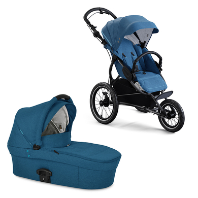 X-lander Poussette duo combinée 2en1 X-Run Petrol Blue