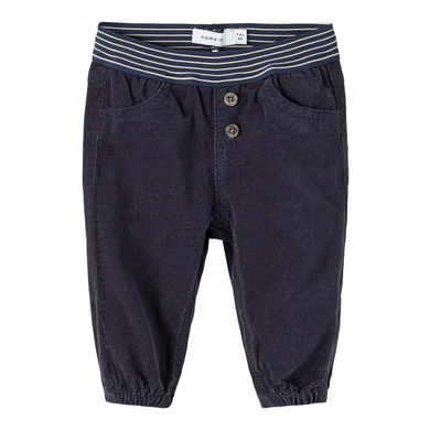 name it Pantalon en velours côtelé Nbmbob Dark Sapphire