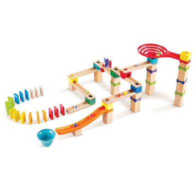 Hape Circuit à billes domino rapide bois E1101