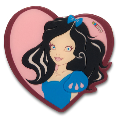 Ergobag Zubehör Klettie – 3D Silikon Prinzessin