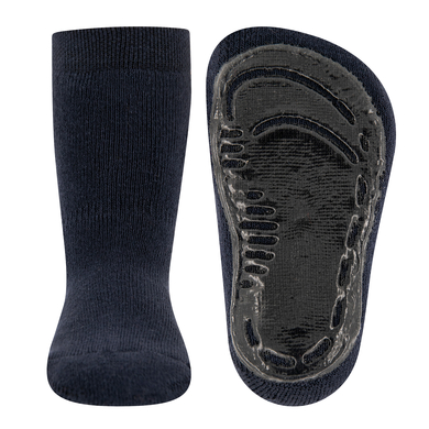 Ewers Chaussettes d'arrêt Softstep Uni marine
