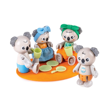 Hape Poupée famille éléphant Green Planet Explorers bois E3527