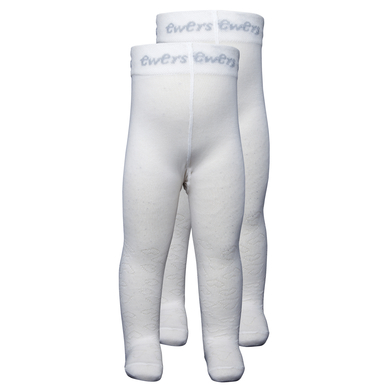 Ewers Collants double pack coeurs blanc