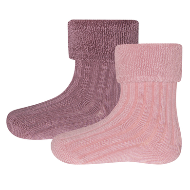 Image of Ewers Calzini doppia confezione rosa/rosa