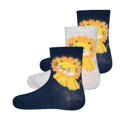 Ewers Lot de 3 chaussettes lion