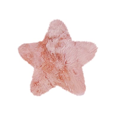 Heitmann Tappeto da gioco in vello di agnello, Stella/rosa
