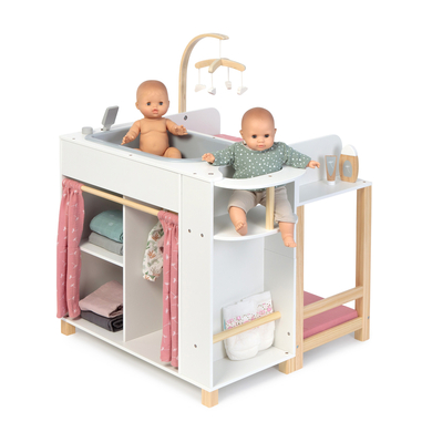 Image of MUSTERKIND ® Play Center per bambole Viola bianco/naturale/rosa antico059