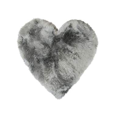 Levně Heitmann hrací koberec z jehněčí kůže HEART šedý