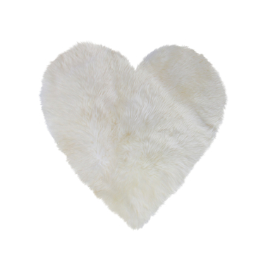 Heitmann Tapis de jeu agneau coeur blanc
