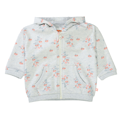 STACCATO Veste de sweat gris soft melange à motifs