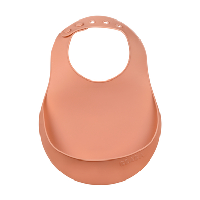BEABA® Bavoir bébé à nouer silicone Terracotta