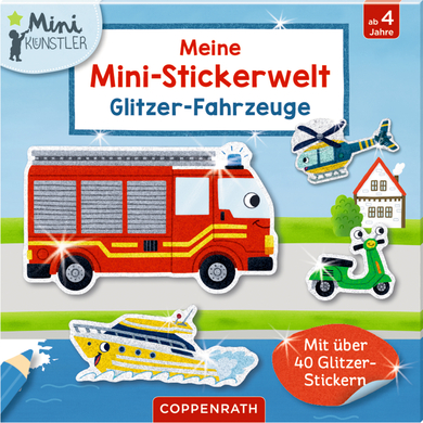 Bilde av Spiegelburg Coppenrath Min Mini-klistremerkeverden: Glitterkjøretøy (miniartister)