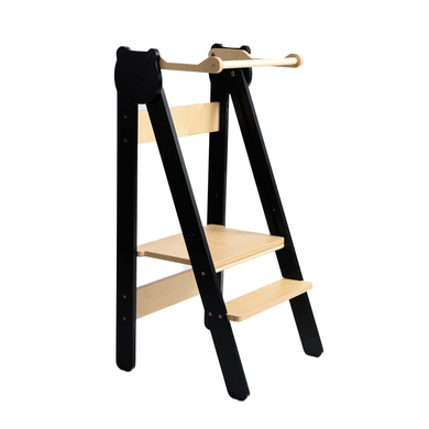 Family SCL Hochstuhl Bär schwarz natur  - Onlineshop Babymarkt