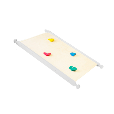 Family-SCL Rampe d'escalade enfant 2en1 bois blanc