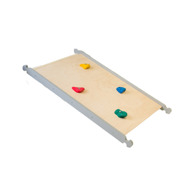 Family-SCL Rampe d'escalade enfant 2en1 bois gris