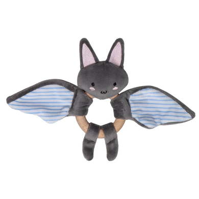 Tryco Anneau de dentition en peluche avec hochet - Chauve-souris Bruce