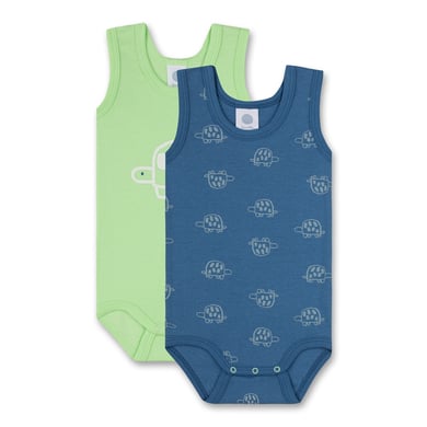 Sanetta Bodysuit Twin Pack S child paddor blå