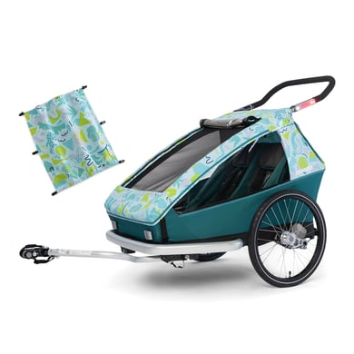 THULE Remolque de bicicleta para niños Coaster XT Basil Green 