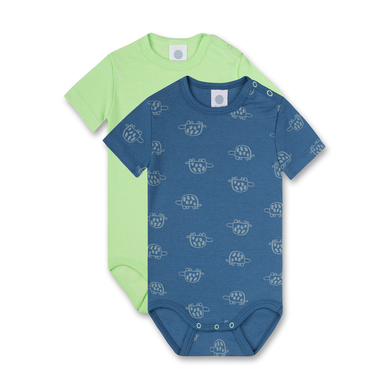 Sanetta Bodysuit Twin Pack S child paddor blå/grön